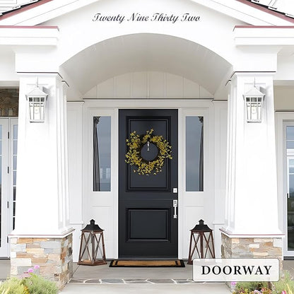 Darkaway Outdoor Wall Lights for House, Exterior Lighting Fixtures Wall Mount Outdoor Porch Lights Waterproof White Outdoor Sconce Lights with Seeded Glass for Patio Hallway Garage