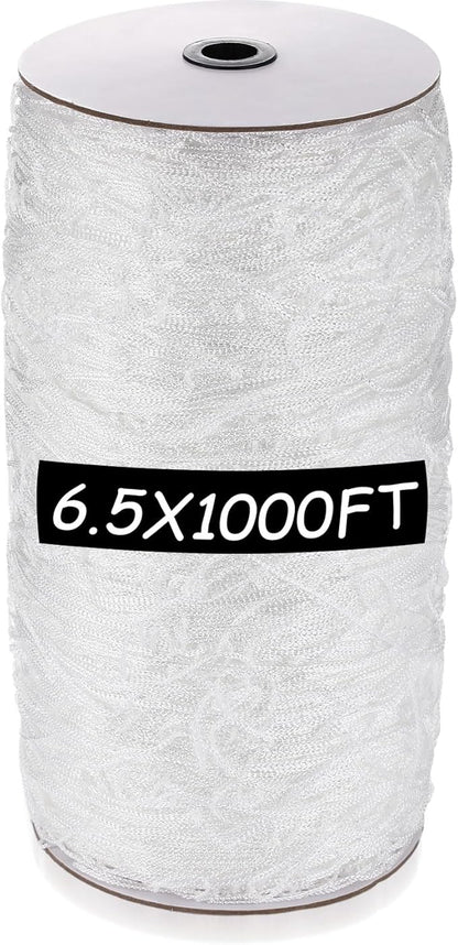 Berlune 6.5 x 1000 ft Trellis Netting Roll Soft Mesh Nylon Heavy Duty Garden Trellis Netting Bulk for Climbing Plants, Grape Racks, Growing Support Bean, Pea, Tomatoes