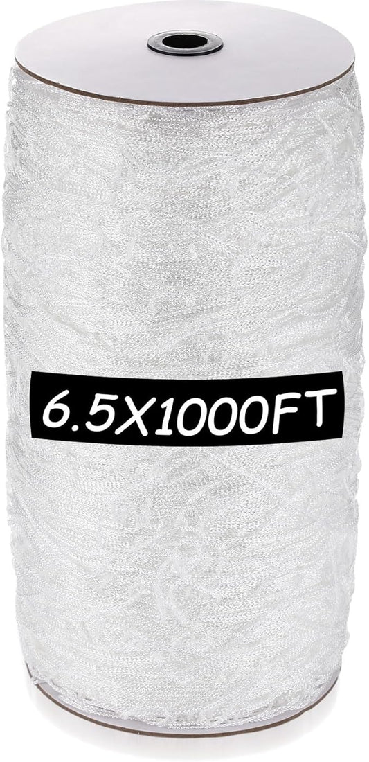 Berlune 6.5 x 1000 ft Trellis Netting Roll Soft Mesh Nylon Heavy Duty Garden Trellis Netting Bulk for Climbing Plants, Grape Racks, Growing Support Bean, Pea, Tomatoes