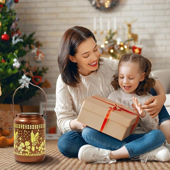 Hummingbird Solar Lantern Outdoor Hummingbird Decor Garden Decor Waterproof Decor Light Hanging Solar Lights Yard Decor, Christmas Gifts, Gifts for Women, Gifts for Mom, Gifts for Grandma