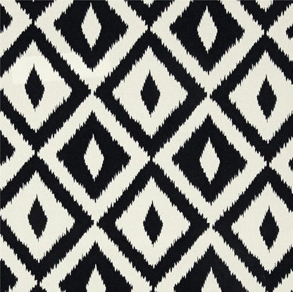 RSH DECOR Deep Seating Cushion with Pillow Back | 22” x 25” Seat | Water and Fade-Resistant Spun Fabric | Outdoor Chair Cushion Set for Patio Furniture | Black White Aztec