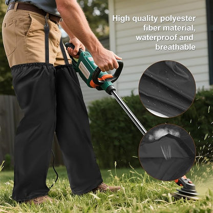 Lawn Care Leg Gaiters, Garden Trimming Leg Protectors, Adjustable Leg Guards for Garden and Farm Working