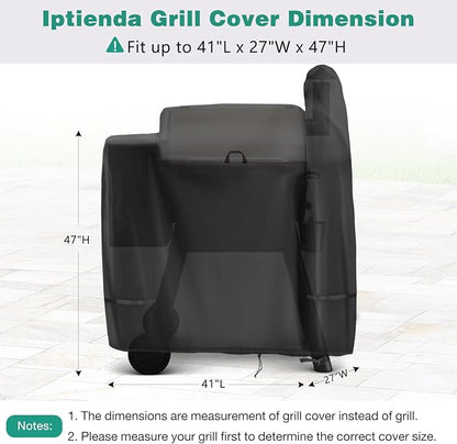 Grill Cover for Traeger Pro 22/34/575 Smoker Grill, 41inch Outdoor BBQ Grill Cover Waterproof heavy duty for Traeger Lil'Tex Elite, Eastwood, Z-Grill Series Smoker Grills-41"L x 27"W x 47"H