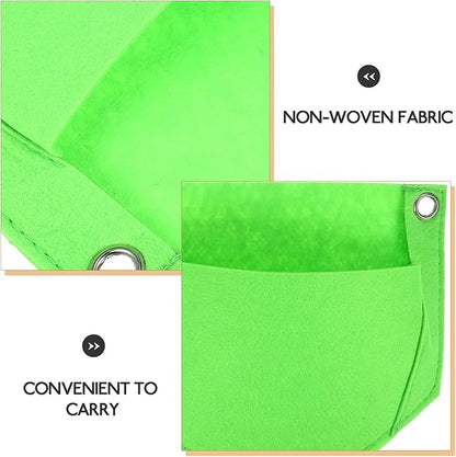 SUPVOX 3pcs Hanging Strawberry Planters Fabric Grow Bags Non-Woven Planting Pouches Vertical Garden Vegetable Growing Bags for Outdoor Wall Hanging