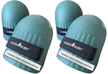 Garden Guru Home & Gardening Knee Pads – Waterproof EVA Foam Cushion, Soft Inner Liner, Comfortable Fit with Adjustable Straps (2 Pack)