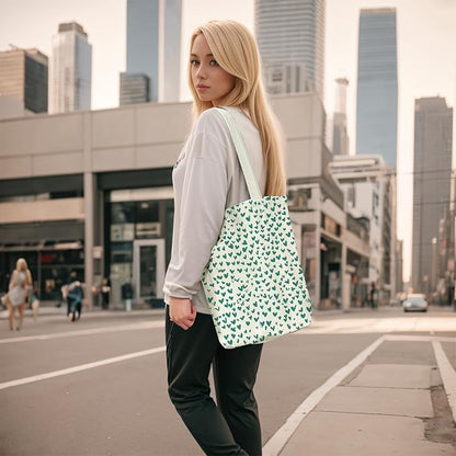 itgowisa Canvas Tote Bag for Women, Tote Bag with Zipper Inner Pocket, Zippered Canvas Bag for Shopping Work Grocery Everyday
