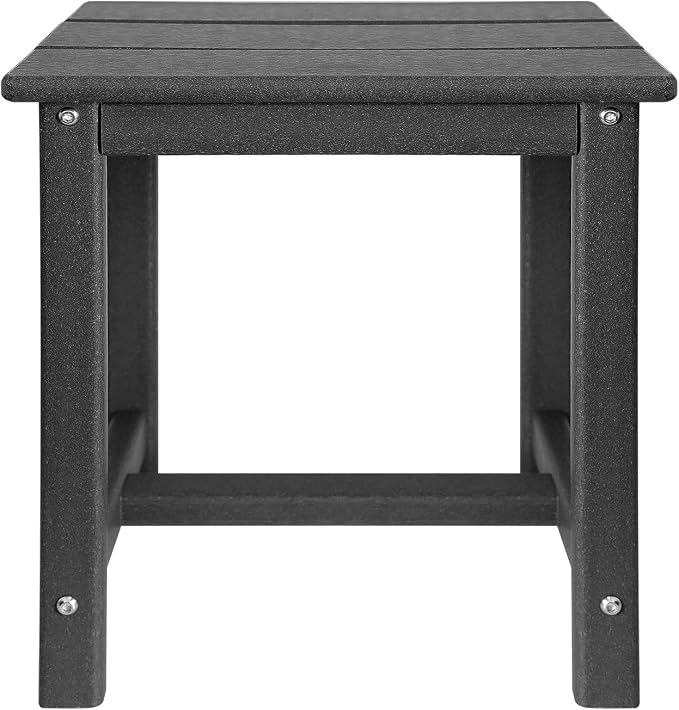 GARDENSTAR Adirondack Square Side Table,one-Tier Outdoor end Table, Patio Side Table for Pool,Porch,Backyard,Relaxing Companion