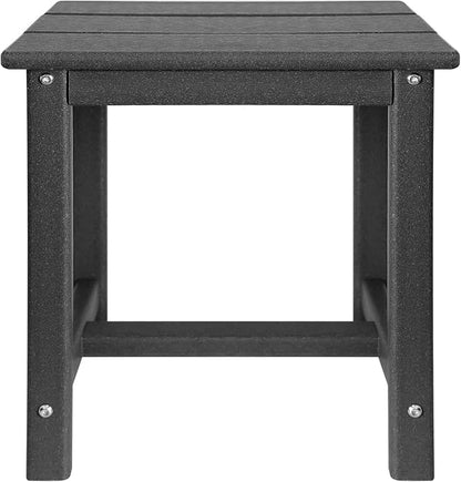 GARDENSTAR Adirondack Square Side Table,one-Tier Outdoor end Table, Patio Side Table for Pool,Porch,Backyard,Relaxing Companion