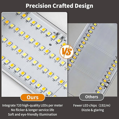 2 Pack LED Modern Outdoor Wall Lights Dimmable 3-Color Temperature 31.5in Exterior Lighting Fixtures IP65 Waterproof Outside Lights for House Hallway Garage Patio