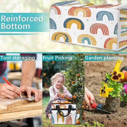 Garden Tool Bag Garden Tool Storage Bag with Pockets Handle Portable Garden Tote Bags for Women Men