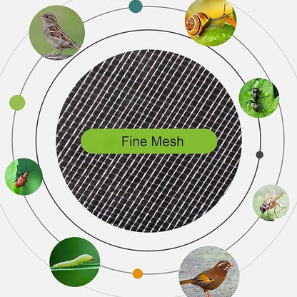 30 Pcs 6.7''×9'' Drawstring Fruit Netting Bags, Reusable Garden Netting Bags, Medium Fruit Protection Bags, Fruit Cover Mesh Bag for Fruit Trees Vegetable Floral