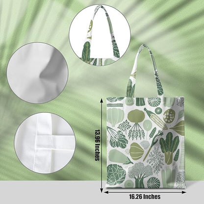 Animal Plant Tote Bag SeaTurtle Butterfly Cat Elephant Gifts Lemon Vegetable Themed Gifts Beach Bag for Camping