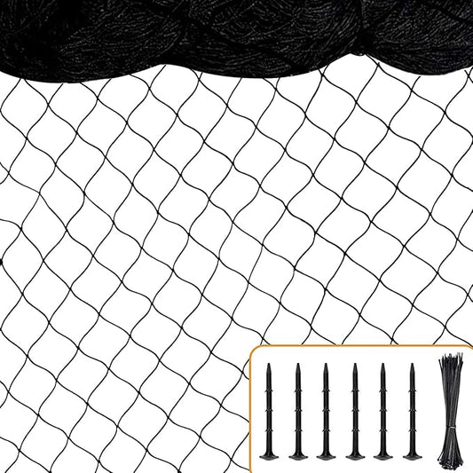 BSTPCOO Chicken Netting 25'x25' with 1" Mesh Nylon Bird Netting for Chicken Coop, Heavy Duty Poultry Net Bird Net for Garden Deer Fence for Fruit Tree