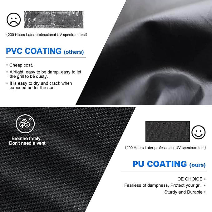 Comnova Grill Cover 30 Inch - 7105 BBQ Cover for Weber Spirit 210 Gas Grill Heavy Duty & Waterproof, Barbecue Cover for Weber Spirit E-210 Grill with Side Trays Fold Down (NOT Fit Spirit II E-210)
