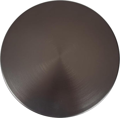 Kate and Laurel Cannings Modern Metal Round Side Table, 14 x 14 x 24, Gunmetal, Transitional Sculptural Indoor Plant Stand with Pedestal Base for Living Room End Table or Bedroom Nightstand