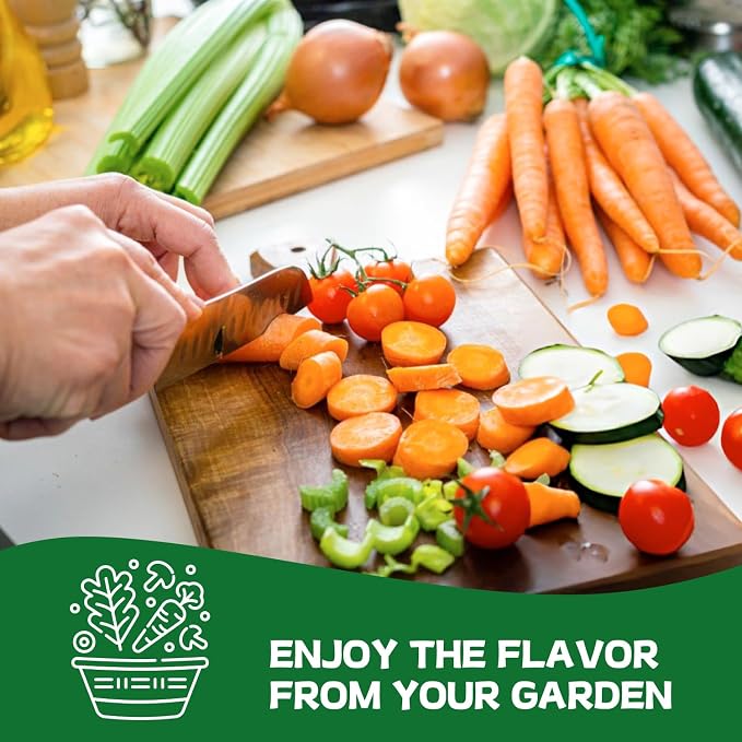 Groundio 40,000+ Heirloom Seeds Kit, 37 Vegetable Seeds Variety Pack - Non GMO for Planting Vegetables, Fruit and Herbs, Outdoor Garden Seeds for Planting Gift for Mother, Women, Mom, Friend