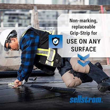 Sellstrom Ultra Flex KneePro Professional Knee Pads for Men & Women with Thick Foam Cushioning & Heavy Duty Hard Outer Shell - Adjustable Straps with Speed-Clips & Ergonomic Metal Hinges - for Construction Work, Gardening, Roofing, Flooring