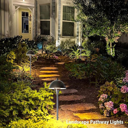 Arrownine Low Voltage Pathway Lights,Replaceable Path Lights G4 LED Outdoor Landscape Lighting Driveway Walkway Garden Yard Light Oil Rubbed Bronze Warm White Pack of 2