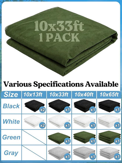 ANPHSIN 33x10ft Ultra fine Mosquito Net for Patio - Mesh Netting Screen for Outdoor Garden Porch Balcony, Protects Skin & Plants from Bugs, Birds, Green