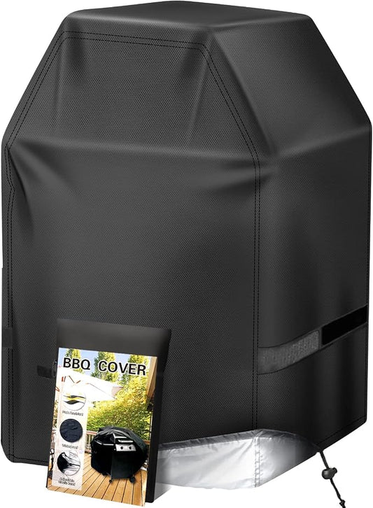 Aoretic Grill Cover 32 inch Gas BBQ-Cover, Fit Most 2 Burner Grill Waterproof Small Barbeque Cover with Straps & Adjustable Drawstring for Weber,Nexgrill,Char-Broil, Monument,Dyna-Glo,Kenmore