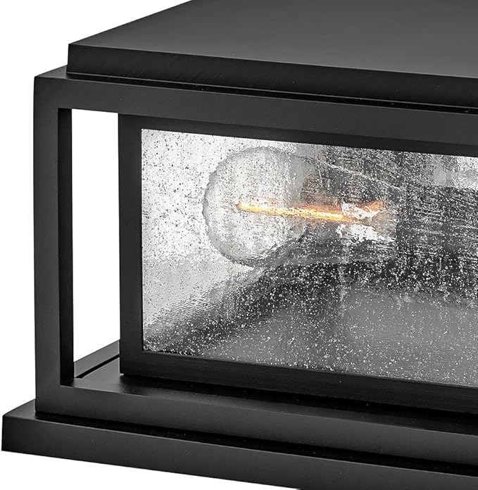 Hinkley Republic Small Pier Mount Lantern 12V, Low Voltage Black