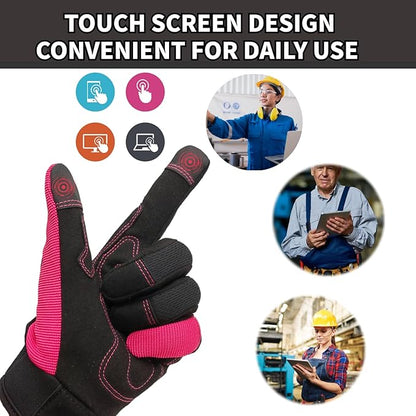 Thorn Proof&Puncture Resistant Gardening Gloves with Grip,Garden Glove for Women, Leather Yard Work Gifts