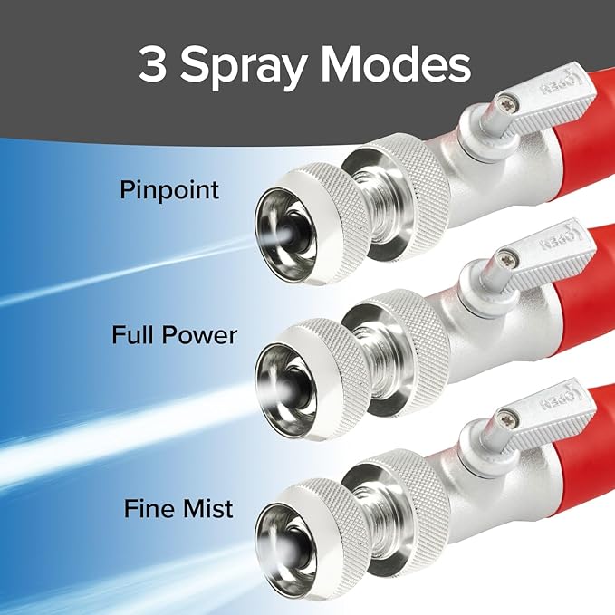Pocket Hose 100 FT Silver Bullet 2.0 Expandable Garden Hose w/Turbo Shot Nozzle, AS SEEN ON TV, Lead-Free, Solid Aluminum Connectors, Easy On/Off Valve, Kink-Free, Leak-Proof
