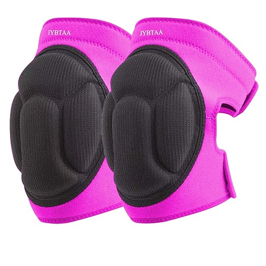 Plus Size Knee Pads For Cleaning Floors, Gardening, Women Pad With Soft Inner Liner, Adjustable Kneeling Suitable for Adult and Elderly for Garden, Flooring, Yard Working,Pink XL (1 Pair)