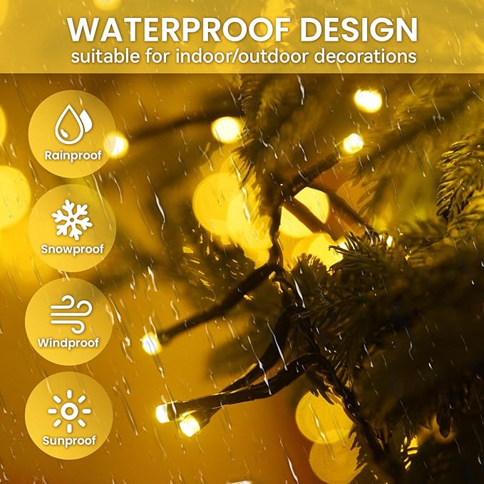 Cluster Lights Christmas 2000 LED Fairy Lights with Remote 147Ft Christmas Tree Lights Waterproof Fairy Lights Outdoor Firecracker Twinkle Lights Plug in Timer String Lights for Garden Wedding Party