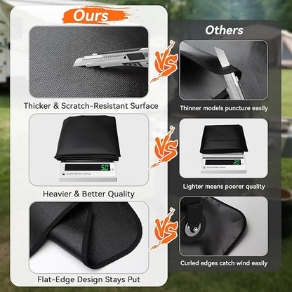 79x39 inches Large Under Grill Mats for Blackstone, Double-Sided Fireproof Outdoor Grill Protective Mat, Oilproof Waterproof BBQ Fire Pit Fireplace Mat
