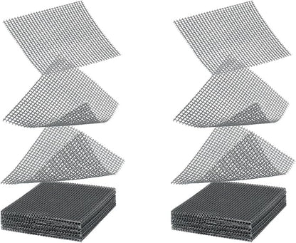 Square Pot Hole Mesh Screen Pad 2 Inch, 50 Pcs Plastic Bonsai Mesh for Plant Pot Drainage Cover Screen, Nursery Planter Bottom Drainage Inserts Grid Mat for Potted Succulent