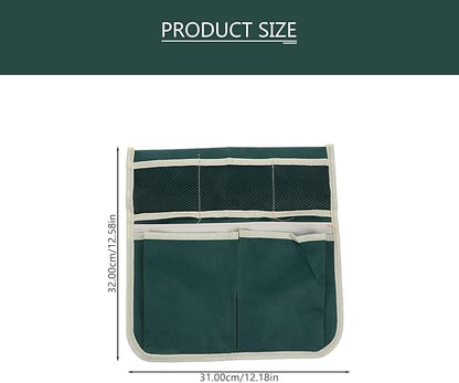 Garden Kneeler Tool Bag Stool, Foldable Garden Tool Bag Portable for Outdoor Gardening (Green)