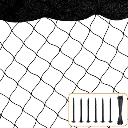 BSTPCOO Bird Net 25'x25' with 2.4" Square Mesh Bird Netting for Chicken Coop Roof, Poultry Netting Heavy Duty Nylon for Garden, Chicken Netting Fruit Tree Netting, Hawk Netting for Chicken Run