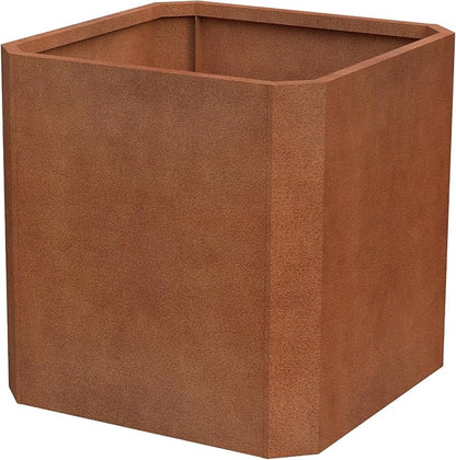 Corten Steel Planter Box-20"x20"x20"-Large Square Planter Matel -Outdoor Indoor- Heavy Duty Rustic Tall Planter Box Commercial Residential for Patio Porch Deck Home Backyard