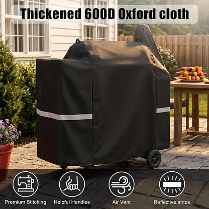 Upgraded Grill Cover for Pit Boss 850, 820, Z Grill 700, 600D Wood Pellet Smoker Cover for 820 Deluxe, 820D, 820FB, Sportsman 820 Series Wood Pellet Grills, Z Grill 700 Series