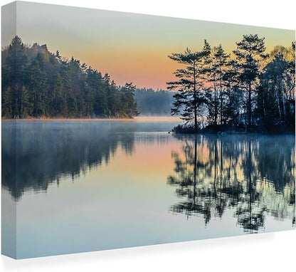 Trademark Fine Art ' Before People Wake ' Outdoor All-Weather Wall Decor by Benny Pettersson 30x47