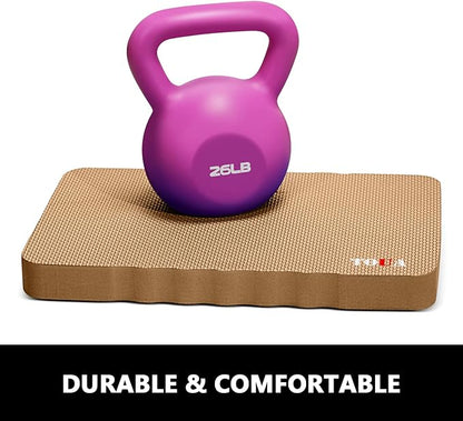 Kneeling Pad Thick Extra Large High Density Foam Comfort Kneeling Pad for Work Gardening Yoga Exercise Garden Knee Pad 2 Pack Beige