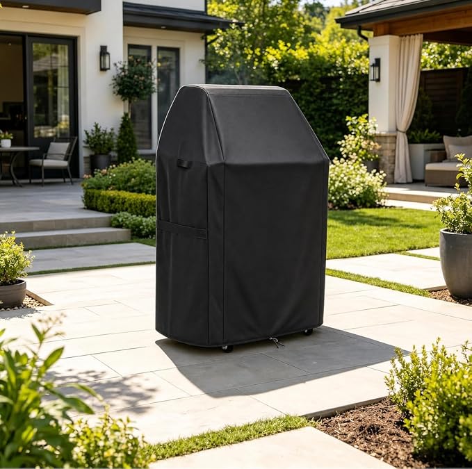 Grill Cover for KitchenAid 2-Burner Gas Grills, Heavy Duty Waterproof 28" Cover Fits 720-0891B, 720-0891R - Fade Resistant 500D Fabric Outdoor BBQ Protector, 28" W x 19" D x 44" H