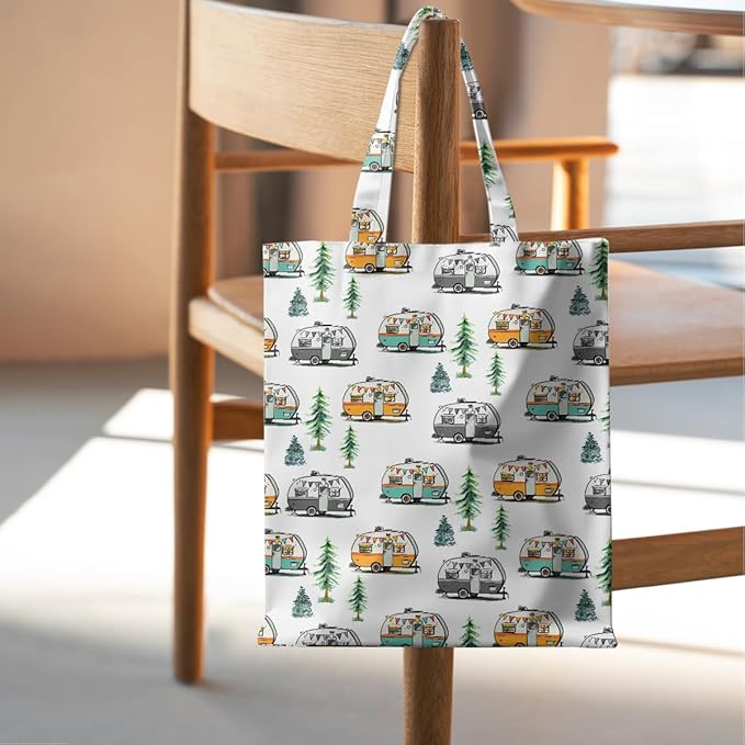 Animal Plant Tote Bag SeaTurtle Butterfly Cat Elephant Gifts Lemon Vegetable Themed Gifts Beach Bag for Camping