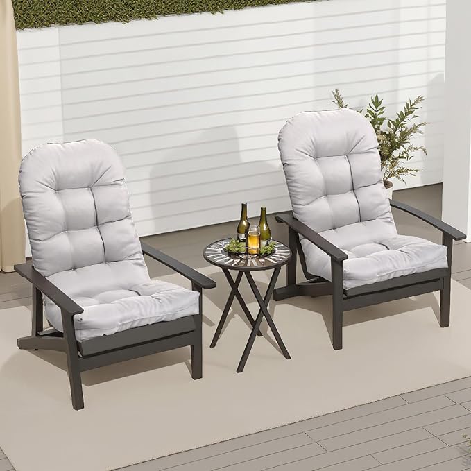 Adirondack Chair Cushion, Thick Indoor/Outdoor Rocking Chair Cushion with High Elasticity PP Cotton, Fade-Resistant, 44'x19'x4
