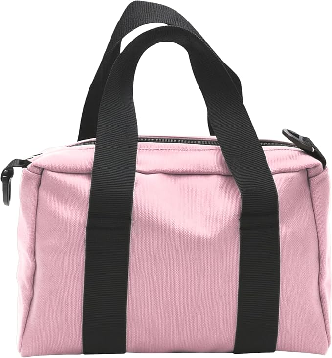 BLIRITEL 20 Inch Wide Mouth Tool Bag, Heavy Duty Canvas Tool Storage Bag, Large Capacity Handbag, Multi-function Tool Organizer Tote Bag for Storage Wrenches Pliers (Pink, 20 Inch)