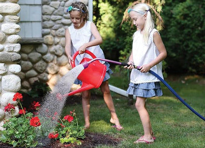 Dramm Kids Limited Edition Gardening Set, Ages 3-12: Includes Berry 16” Sunrise Rain Wand, 9-Pattern RainSelect Spray Head, Spring Green Kids Gardening Gloves, Gardening Activity Book, Seed Packet