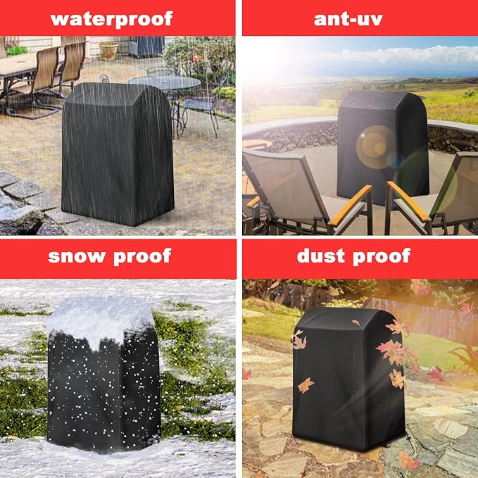 Grill Cover, Small 32-Inch Waterproof UV Resistant Heavy Duty BBQ Grill Cover for Outdoor Grill, Fit for Nexgrill Brinkmann Weber Char-Broil and More