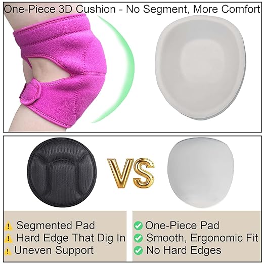 Garden Knee Pads for Women Men, Extra Thick Knee Padding for Gardeners Cleaners Carpenters, Waterproof Kneeling Cushion for Concrete Flooring Work, Comfortable & Lightweight, Pink M (1Pair)