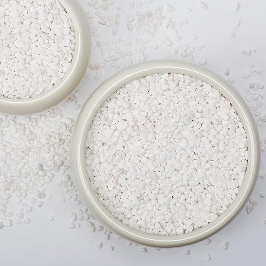 10lbs Natural Gravel Pebbles for Succulents and Cacti, 1/5 Inch Decorative River Stones – Perfect for Vases, Aquariums, Terrariums, and Outdoor Gardening, Mixed Colors (White, 10 Pounds)