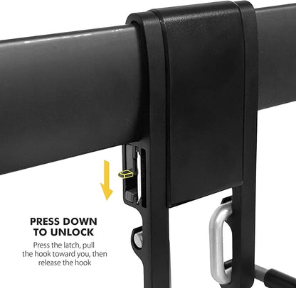 Mimoke Garage Wall Organizer with Steel Rails and Aluminum Hooks Heavy Duty 300 lbs Capacity for Garden Tools Storage
