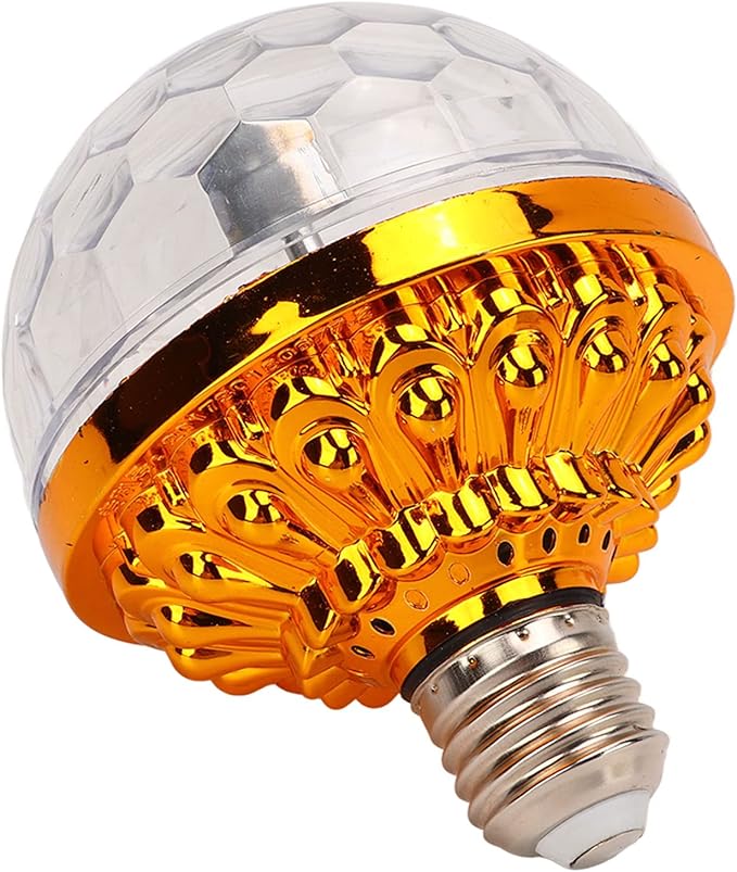 Garosa Color Rotating Bulb E27 RGB Color Changing Party LED Bulbs for Indoor Outdoor Parties, Photography US Plug 110‑240V