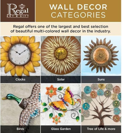 Regal Art & Gift Santa Fe Large Metal Sun Wall Decor - 36 Inch | Indoor Outdoor Rust-Resistant Sunburst Sculpture | Eye-Catching Metal Sun Wall Art Accent for Patio, Garden, Living Room