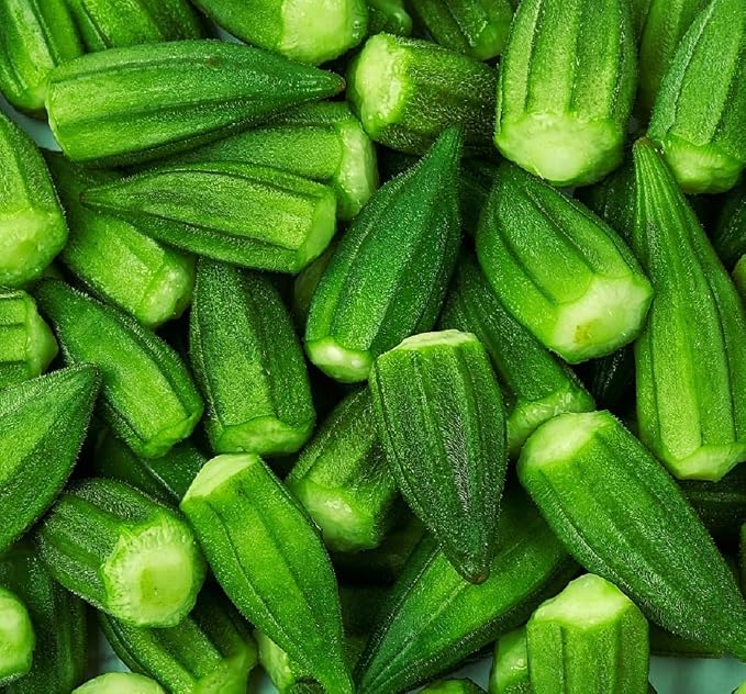 Blondy Okra Seeds for Planting, 1 Packet 25 Seeds | Heirloom & Non GMO