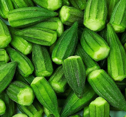 Blondy Okra Seeds for Planting, 1 Packet 25 Seeds | Heirloom & Non GMO